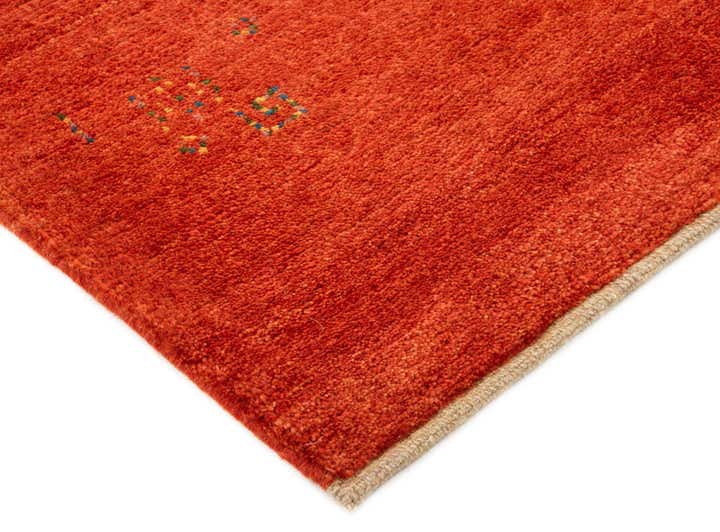 5' 1 x 6' 2 Hand Knotted Gabbeh Shouli Persian Wool Rug