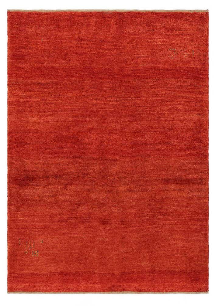 5' 1 x 6' 2 Hand Knotted Gabbeh Shouli Persian Wool Rug