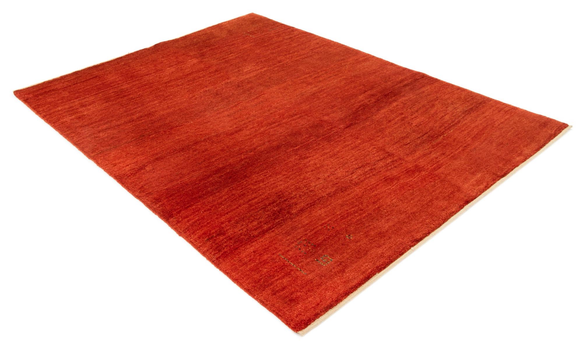 4' 11 x 6' 6 Hand Knotted Gabbeh Shouli Persian Wool Rug