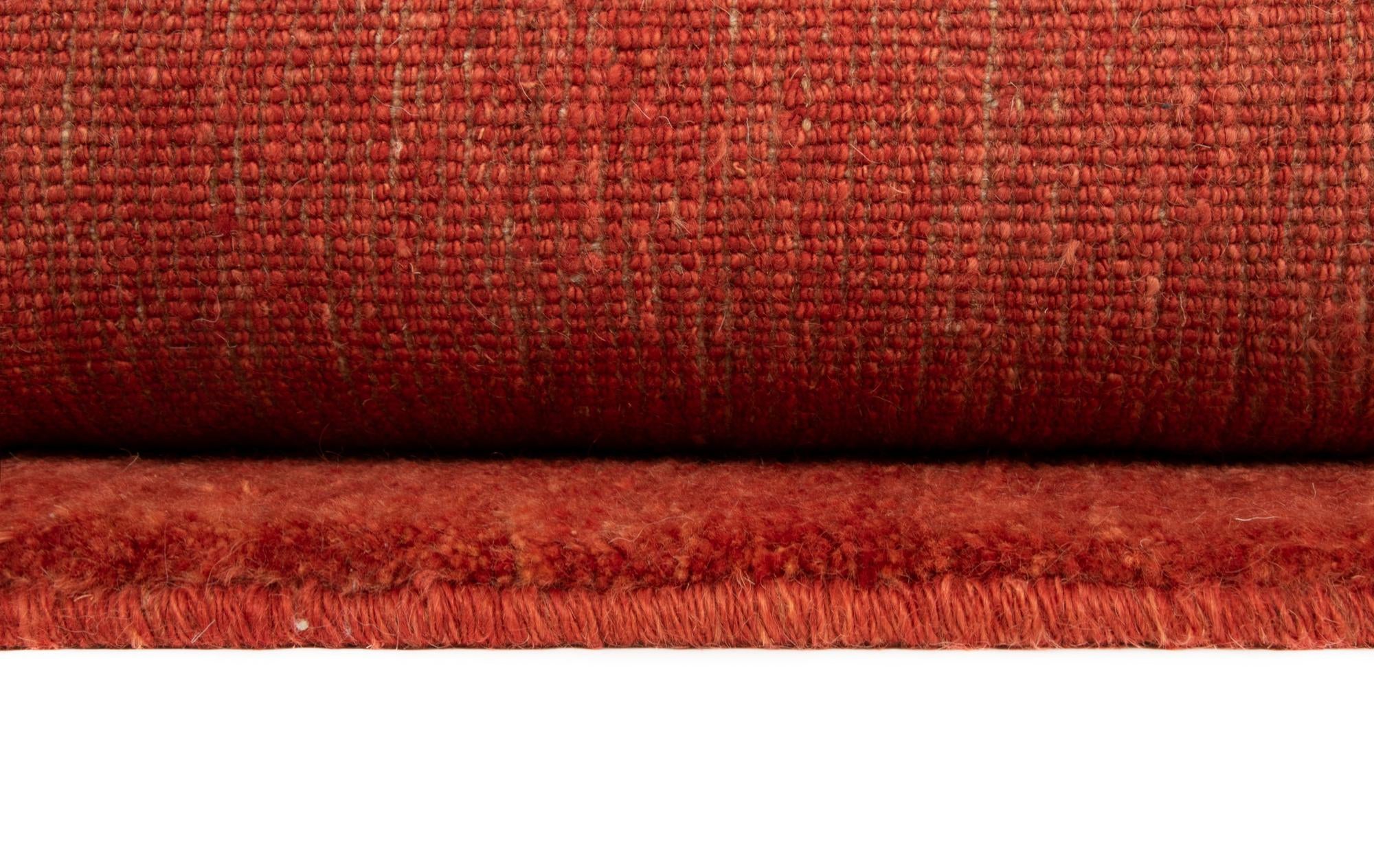 4' 11 x 6' 6 Hand Knotted Gabbeh Shouli Persian Wool Rug