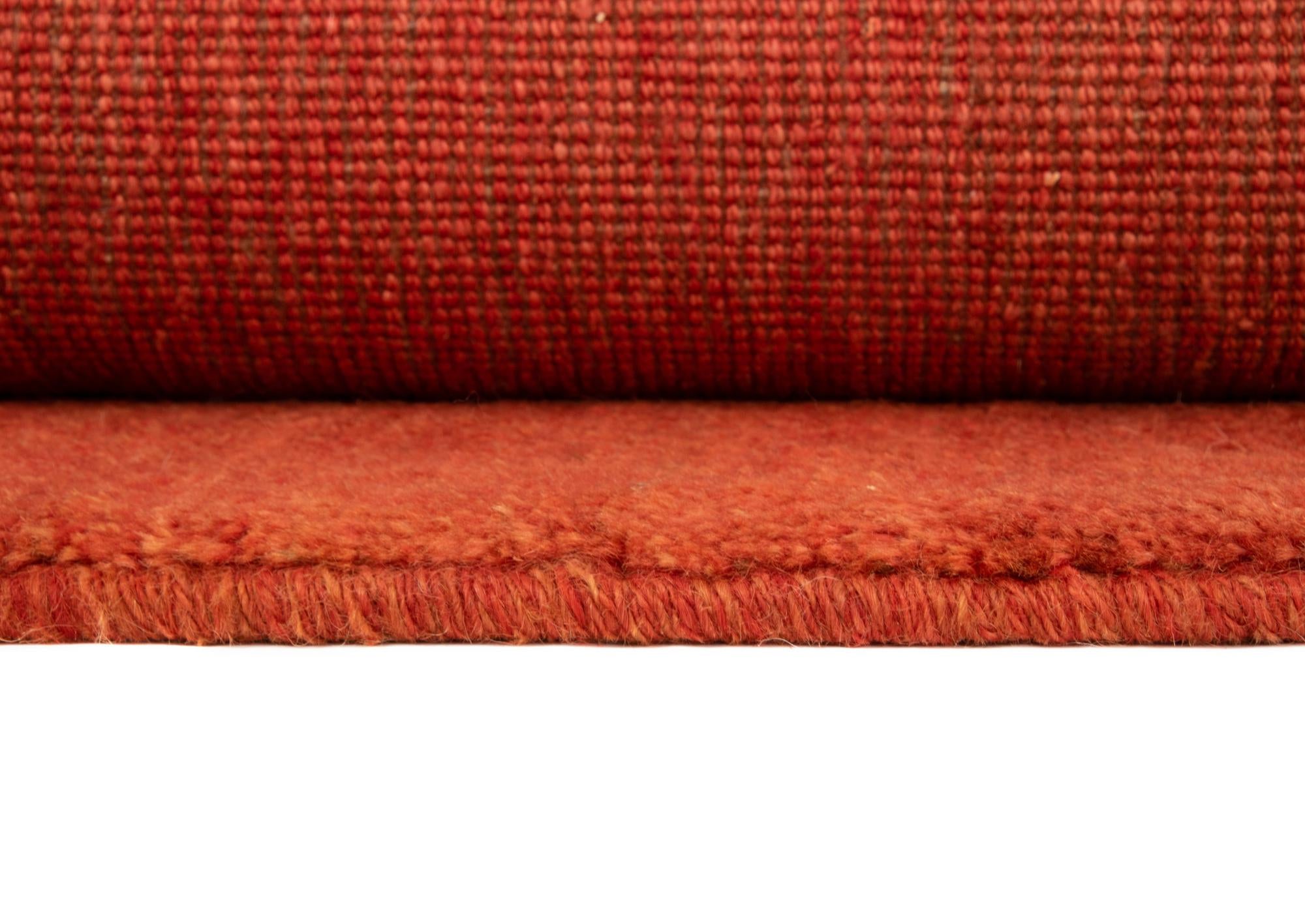 4' 11 x 6' 9 Hand Knotted Gabbeh Shouli Persian Wool Rug