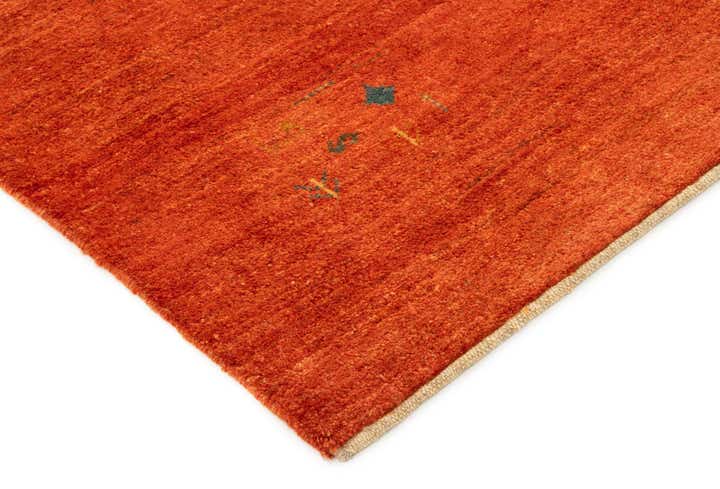 4' 11 x 6' 9 Hand Knotted Gabbeh Shouli Persian Wool Rug