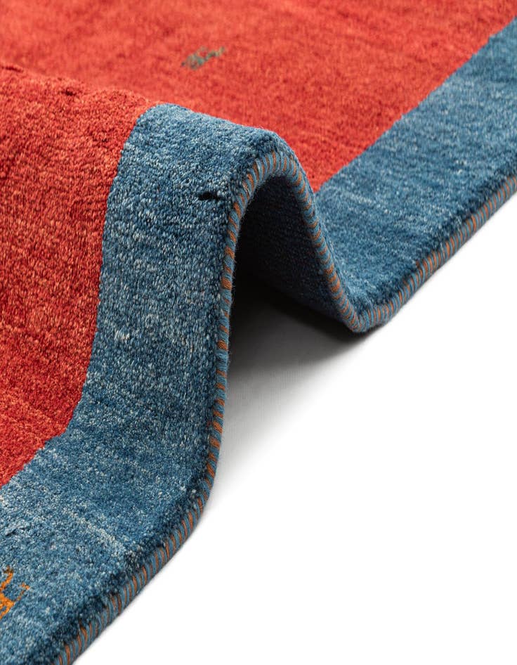 Detail image of 4' 11 x 6' 9 Gabbeh Shouli Rug