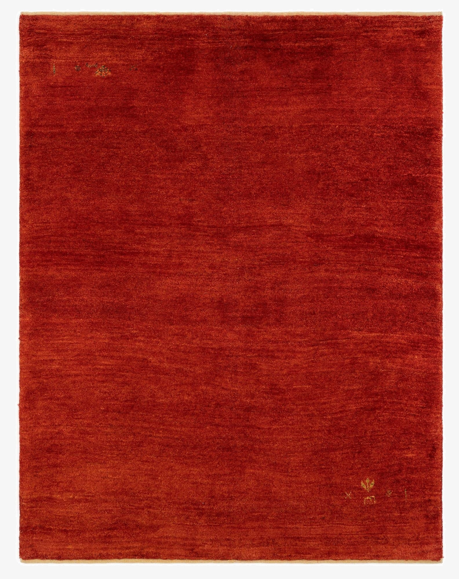 4' 11 x 6' 4  Hand Knotted Gabbeh Shouli Persian Wool Rug