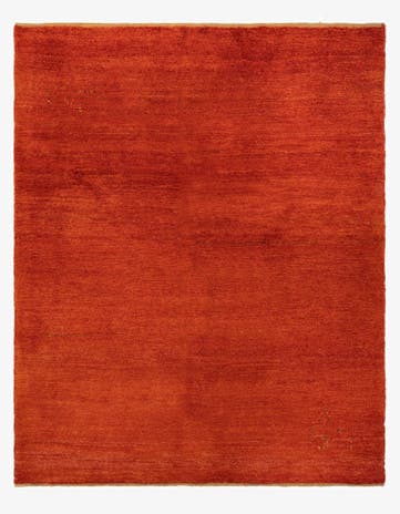 5' 1 x 6' 2 Hand Knotted Gabbeh Shouli Persian Wool Rug