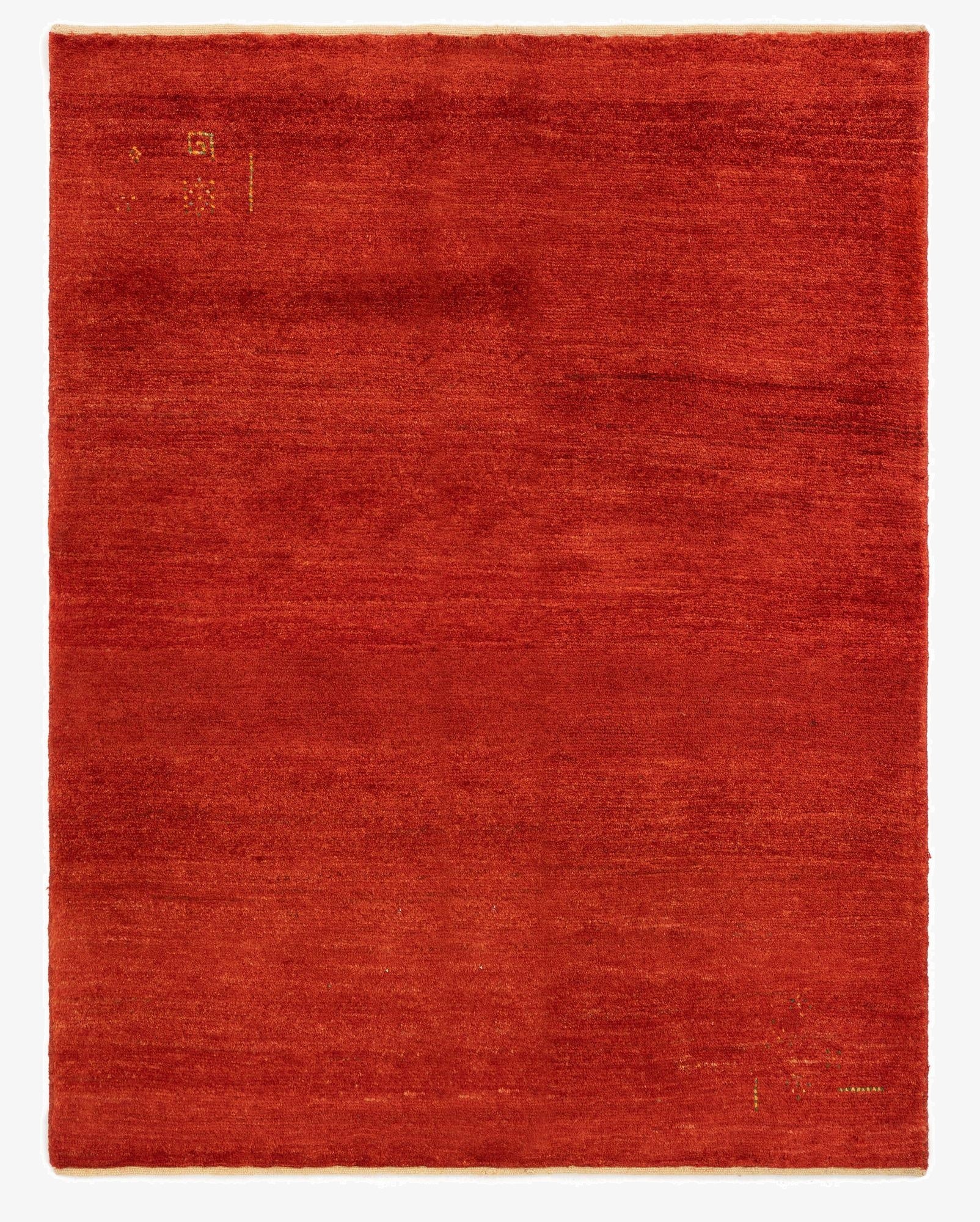 4' 10 x 6' 3  Hand Knotted Gabbeh Shouli Persian Wool Rug