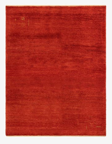 4' 10 x 6' 3 Hand Knotted Gabbeh Shouli Persian Wool Rug