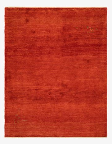 5' x 6' 4 Hand Knotted Gabbeh Shouli Persian Wool Rug