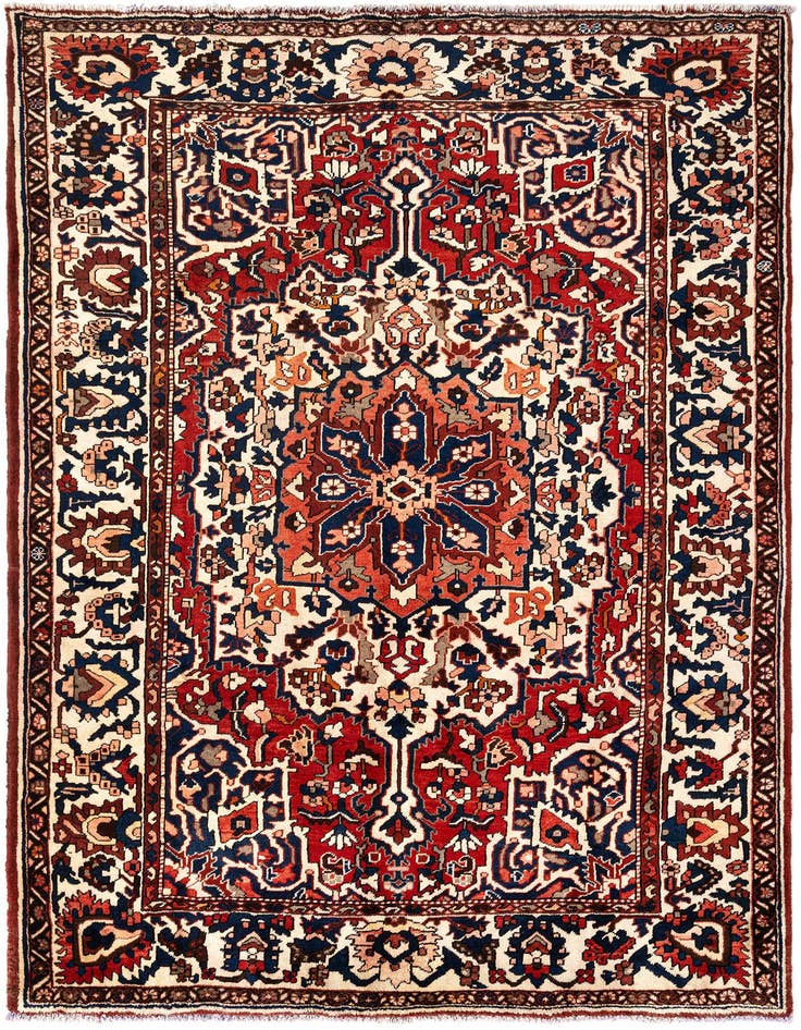 Detail image of 6' 9 x 10' 1 Gharajeh Wool Rug