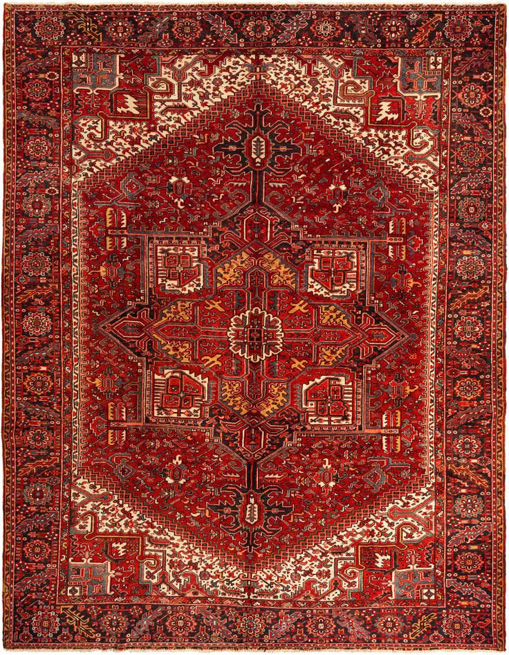 Detail image of 9' 8 x 13' Gharajeh Wool Rug