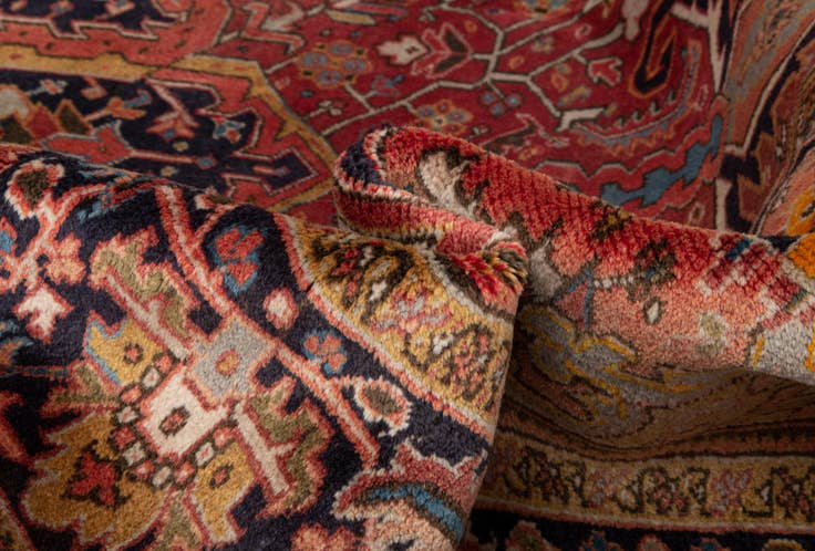 Detail image of 7' 9 x 11' 10 Gharajeh Wool Rug