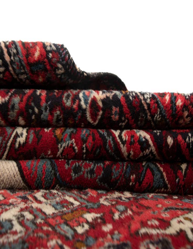 Detail image of 8' 6 x 11' 8  Hand Knotted Gharajeh Persian Wool Rug