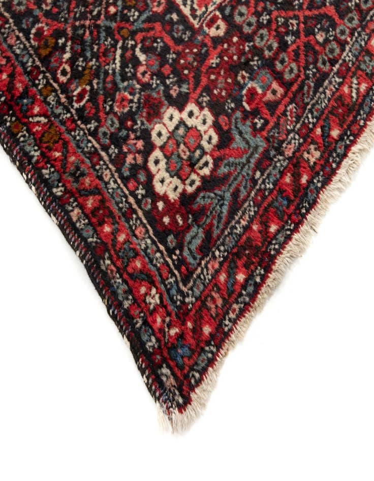 Detail image of 8' 6 x 11' 8  Hand Knotted Gharajeh Persian Wool Rug