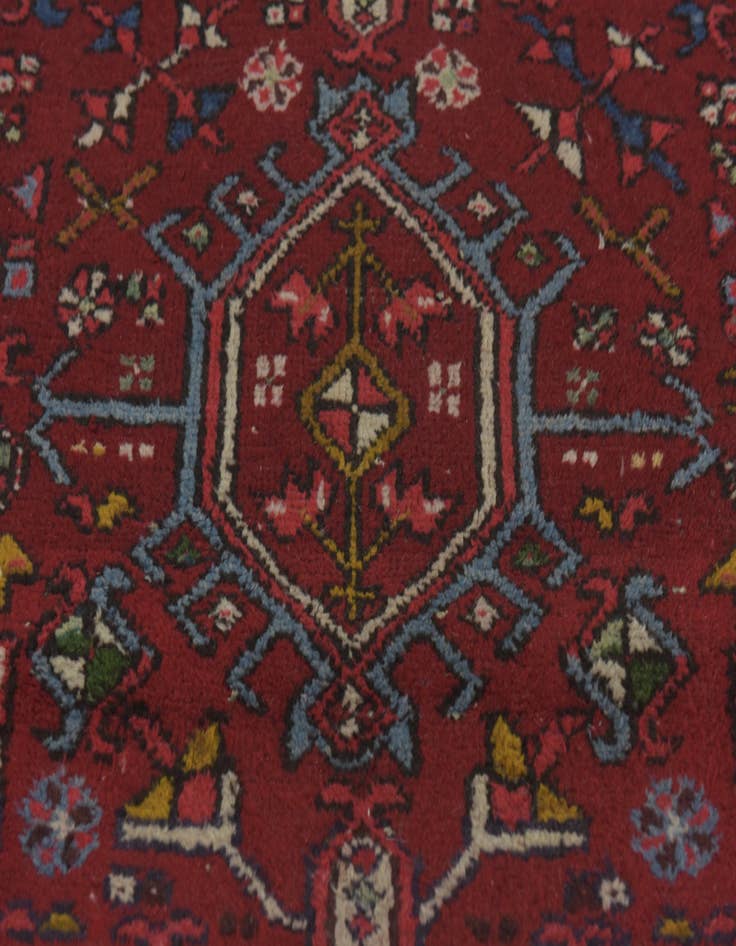 Detail image of 3' 4 x 4' 7 Hand Knotted Gharajeh Persian Rug
