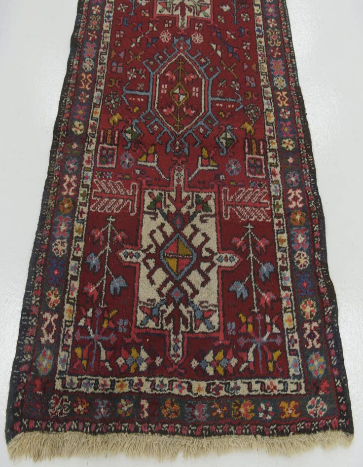 Detail image of 3' 4 x 4' 7 Hand Knotted Gharajeh Persian Rug