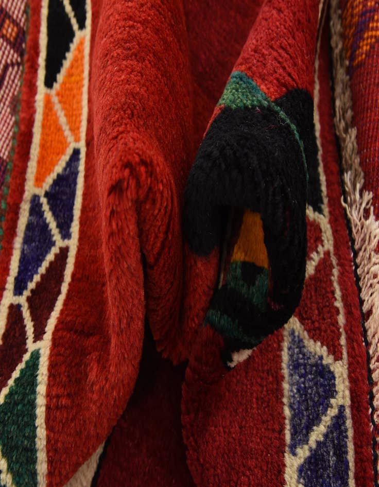 Detail image of 3' 8 x 5' 3  Hand Knotted Ghashghaei Persian Wool Rug