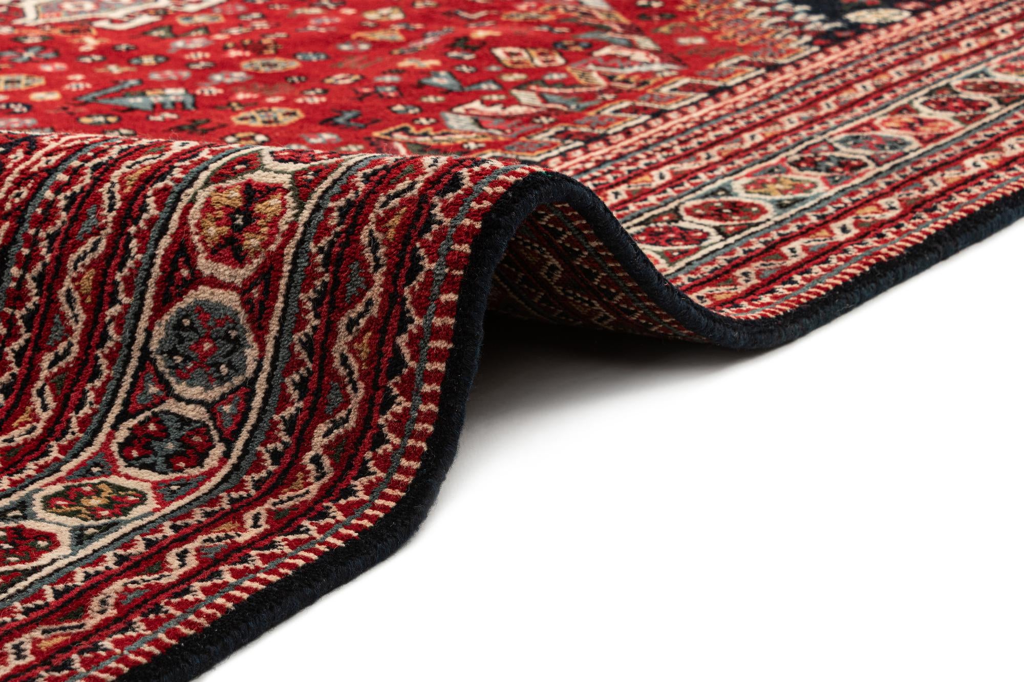 7' 3 x 10' 6 Hand Knotted Ghashghaei Wool Rug