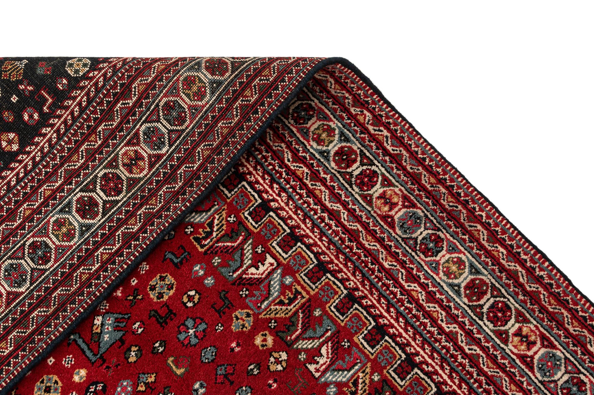 7' 3 x 10' 6 Hand Knotted Ghashghaei Wool Rug