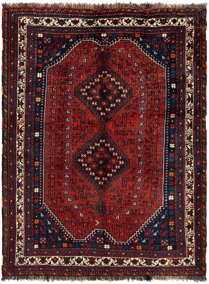 Detail image of 5' 3 x 6' 10 Ghashghai Wool Rug
