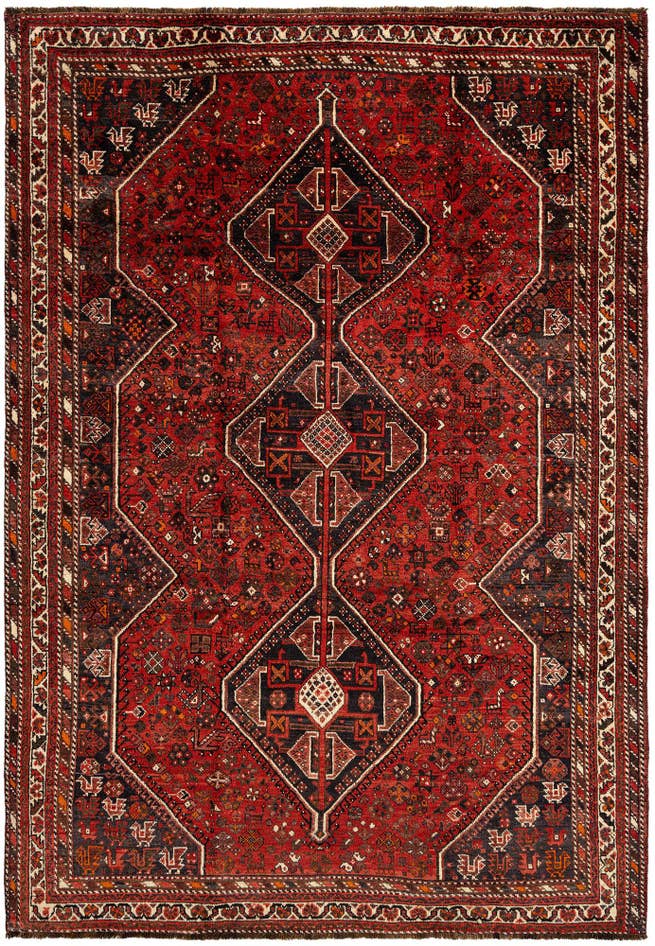 Detail image of 7' x 10' 2 Ghashghai Wool Rug