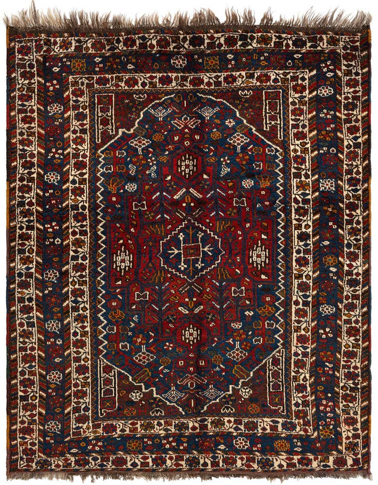 Detail image of 5' 2 x 6' 11 Ghashghai Wool Rug