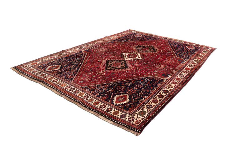 7' x 10' 6 Ghashghai Wool Rug