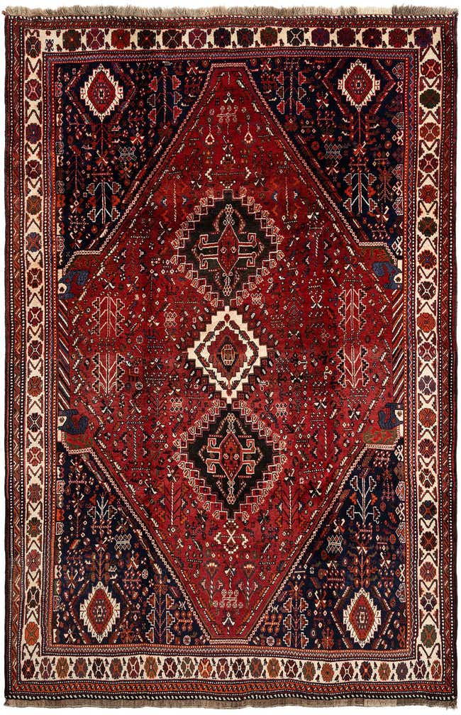 7' x 10' 6 Ghashghai Wool Rug