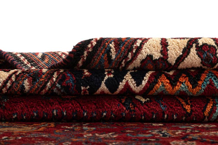 Detail image of 5' 1 x 8' 6 Ghashghai Wool Rug