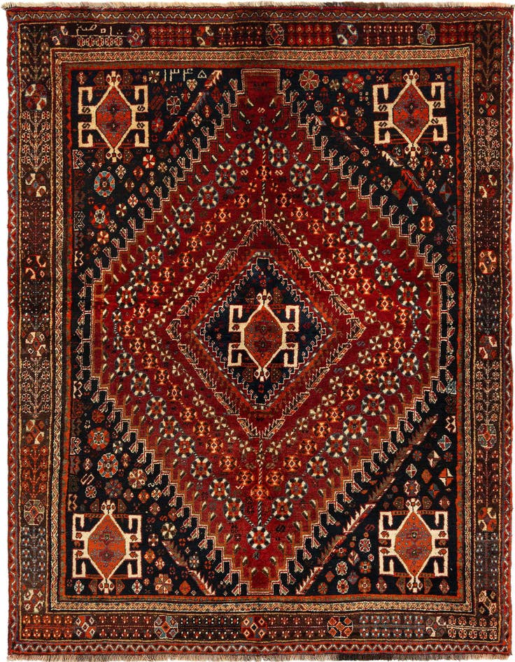 Detail image of 4' 6 x 6' 10 Ghashghai Wool Rug
