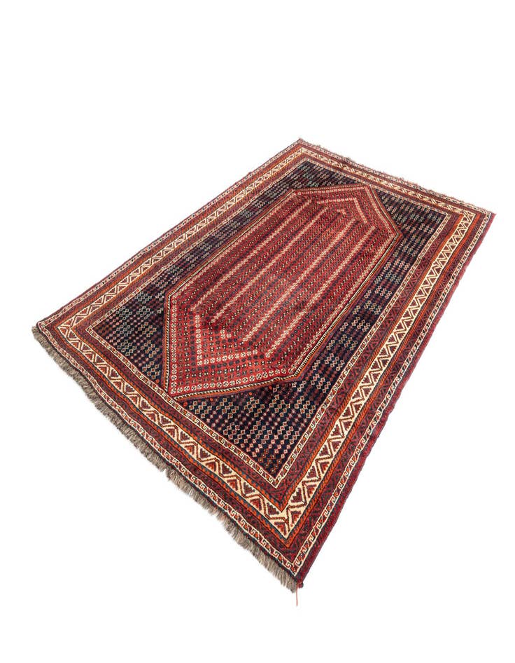 Detail image of 6' 2 x 9' Ghashghai Wool Rug