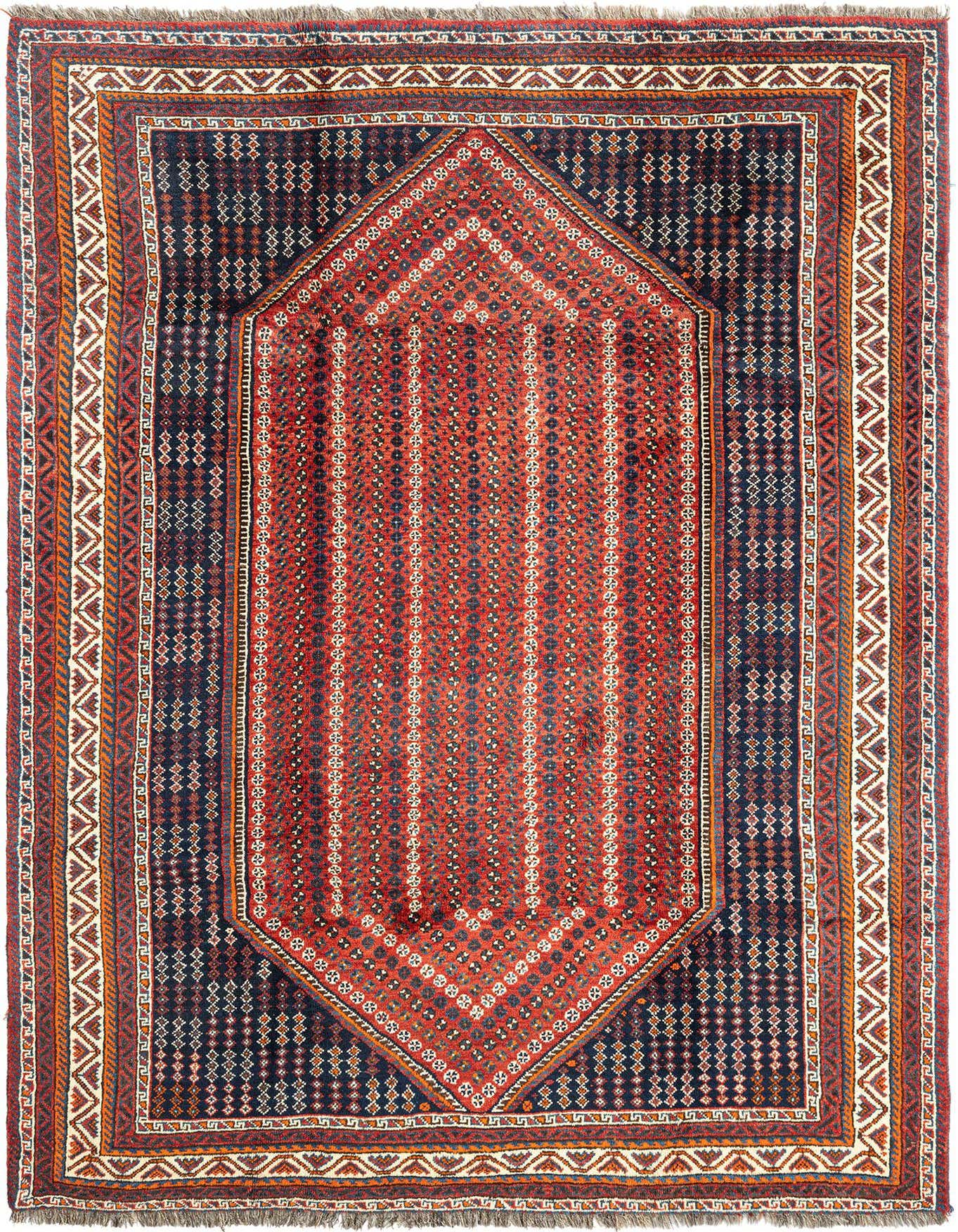 6' 2 x 9' Ghashghai Wool Rug