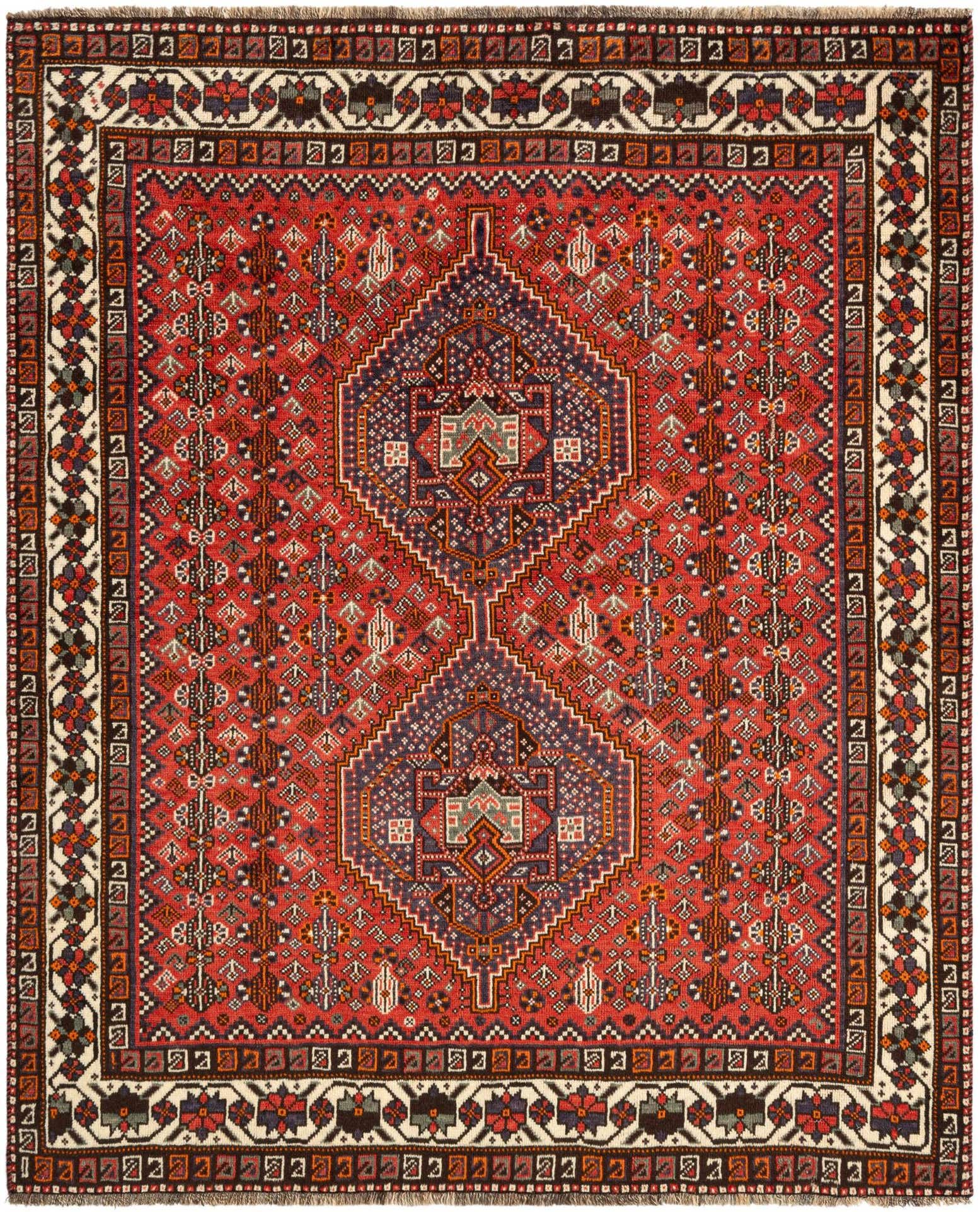 5' 3 x 6' 4 Ghashghai Wool Rug