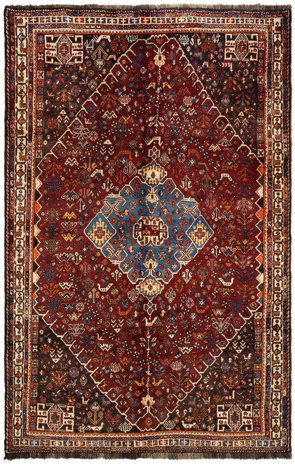 Detail image of 5' 5 x 8' 5 Ghashghai Wool Rug
