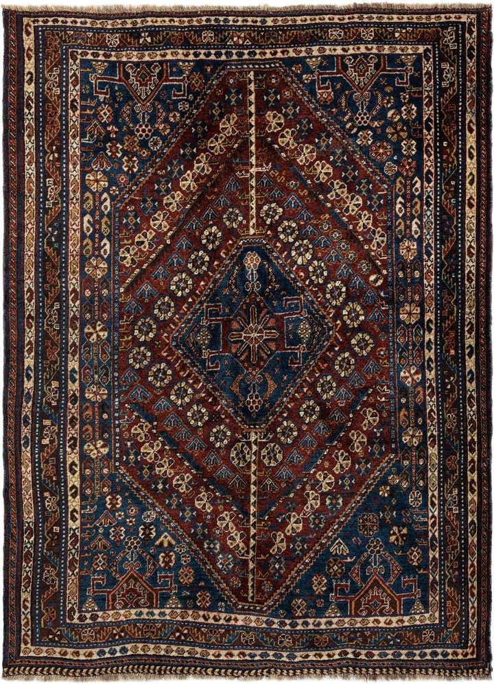 4' 9 x 6' 5 Ghashghai Wool Rug