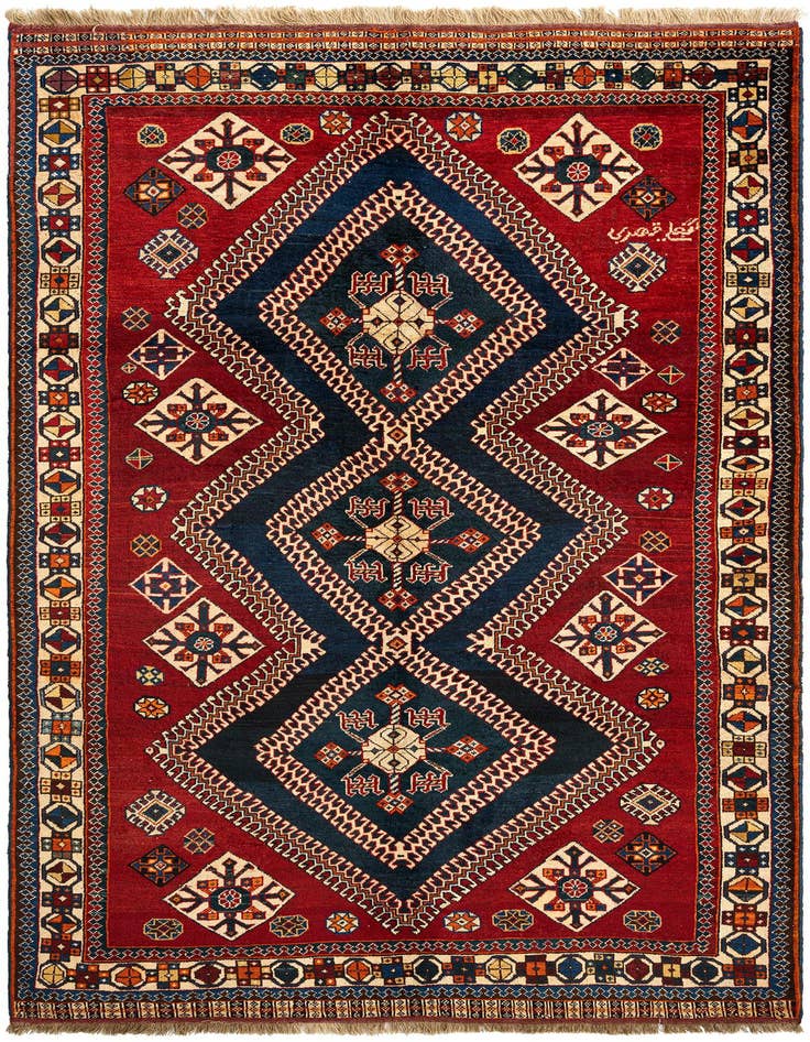 Detail image of 5' 10 x 10' 4 Ghashghai Wool Rug