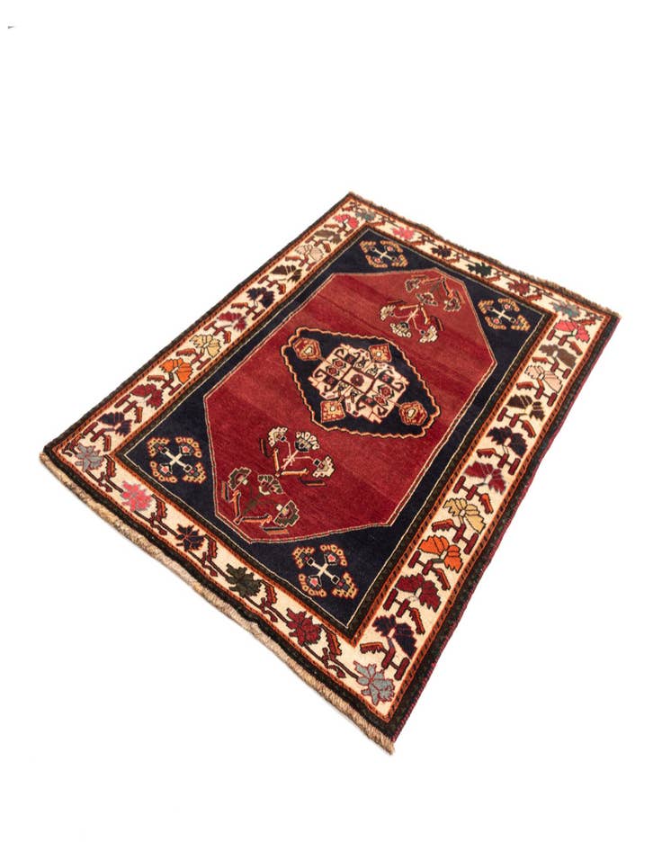 Detail image of 3' 10 x 5' Ghashghai Wool Rug