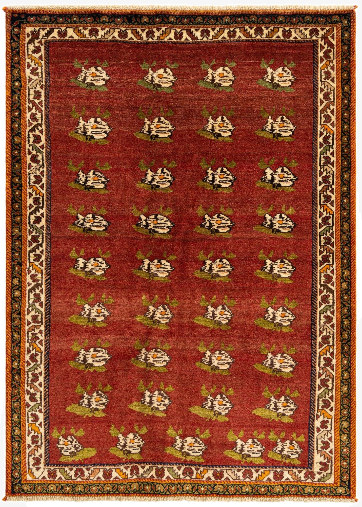 4' 5 x 6' 2 Ghashghai Wool Rug