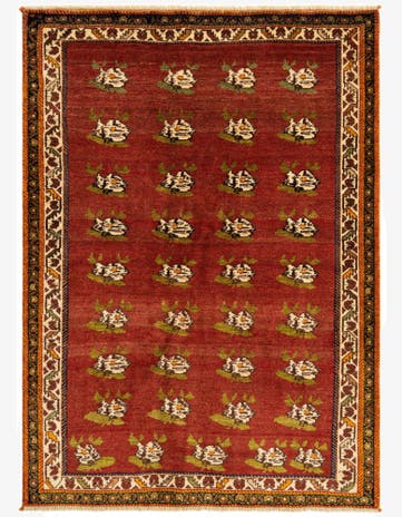4' 5 x 6' 2 Ghashghai Wool Rug