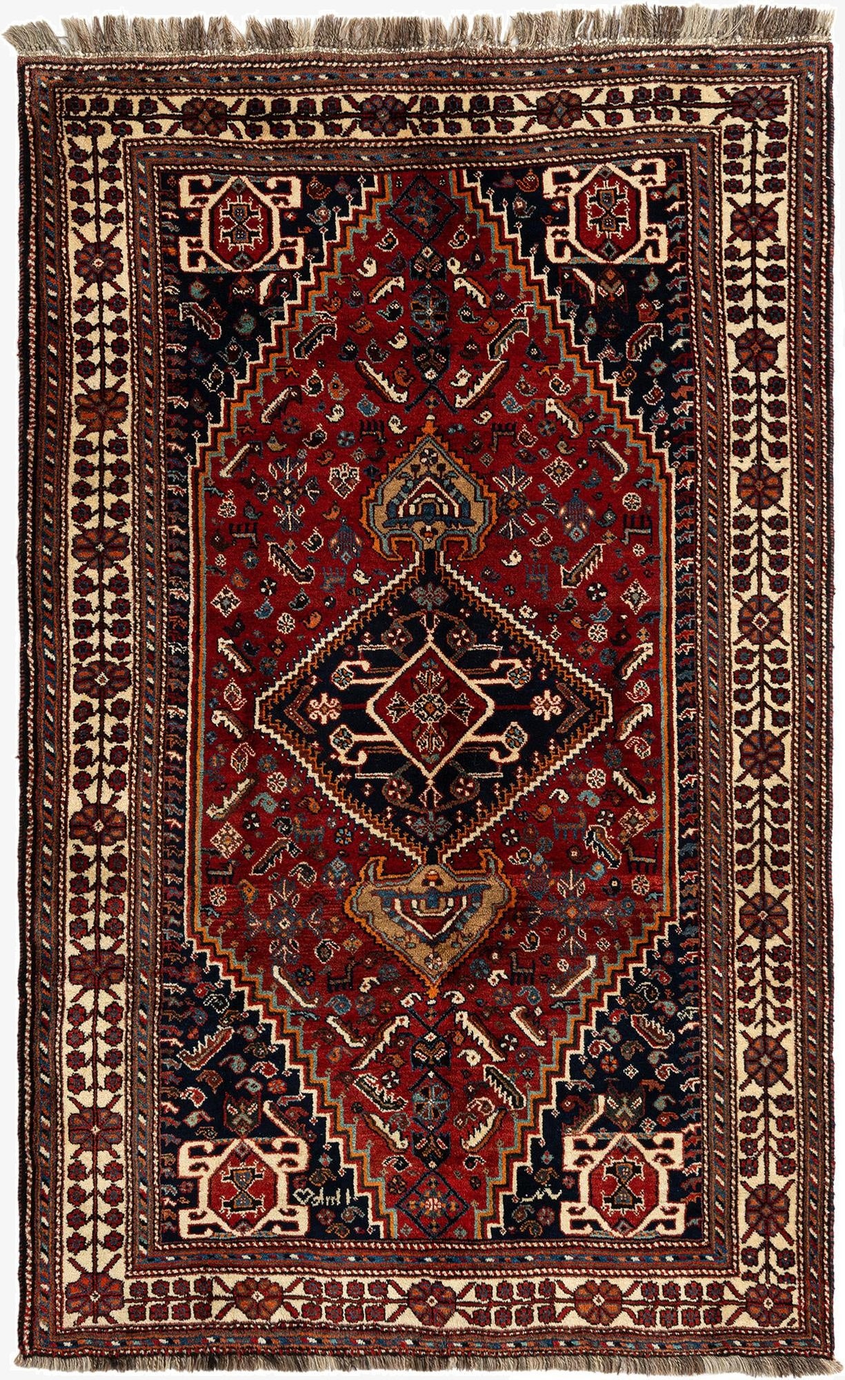 5' 1 x 8' 6 Ghashghai Wool Rug