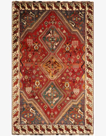 5' 8 x 9' 3 Ghashghai Wool Rug