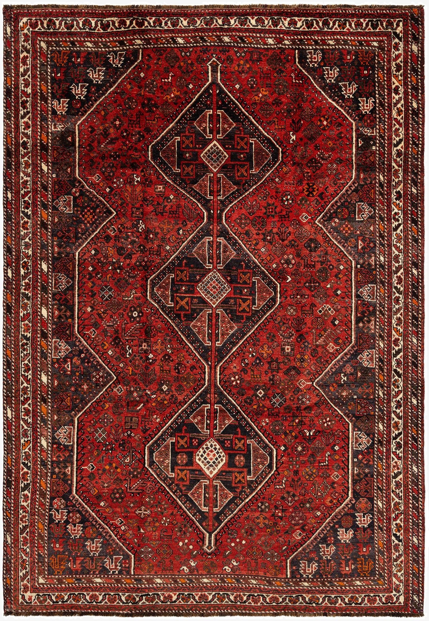 7' x 10' 2 Ghashghai Wool Rug