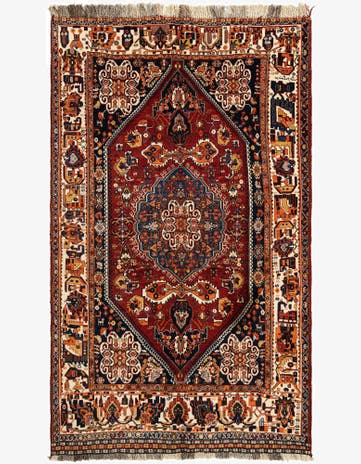 4' 11 x 8' 4 Ghashghai Wool Rug