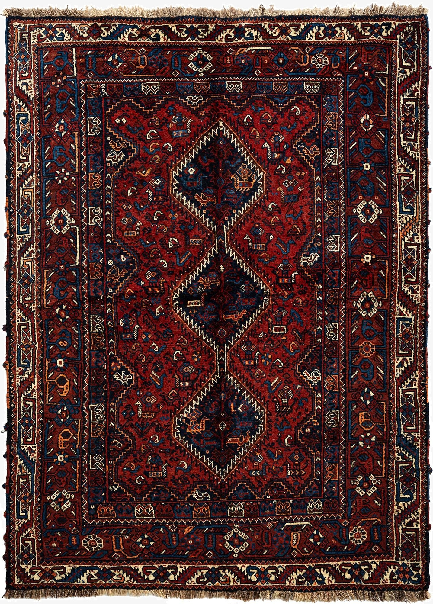 5' 6 x 7' 8 Ghashghai Wool Rug