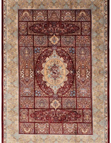 4' 9 x 7' 5 Ghom Design Rug