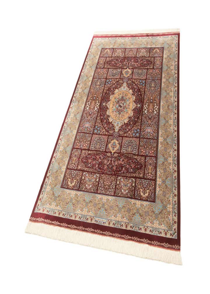 4' 9 x 7' 5 Ghom Design Rug