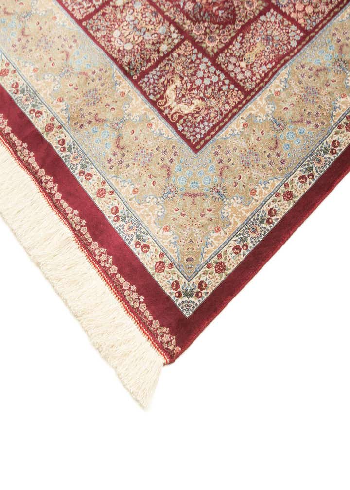 4' 9 x 7' 5 Ghom Design Rug