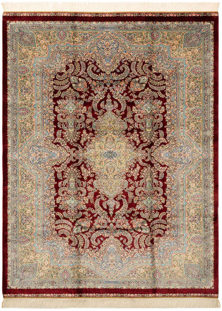 4' 9 x 7' 5 Ghom Design Rug