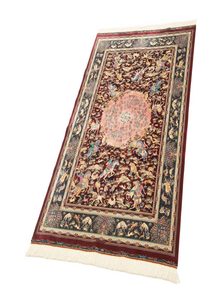 4' 5 x 6' 4 Ghom Design Rug