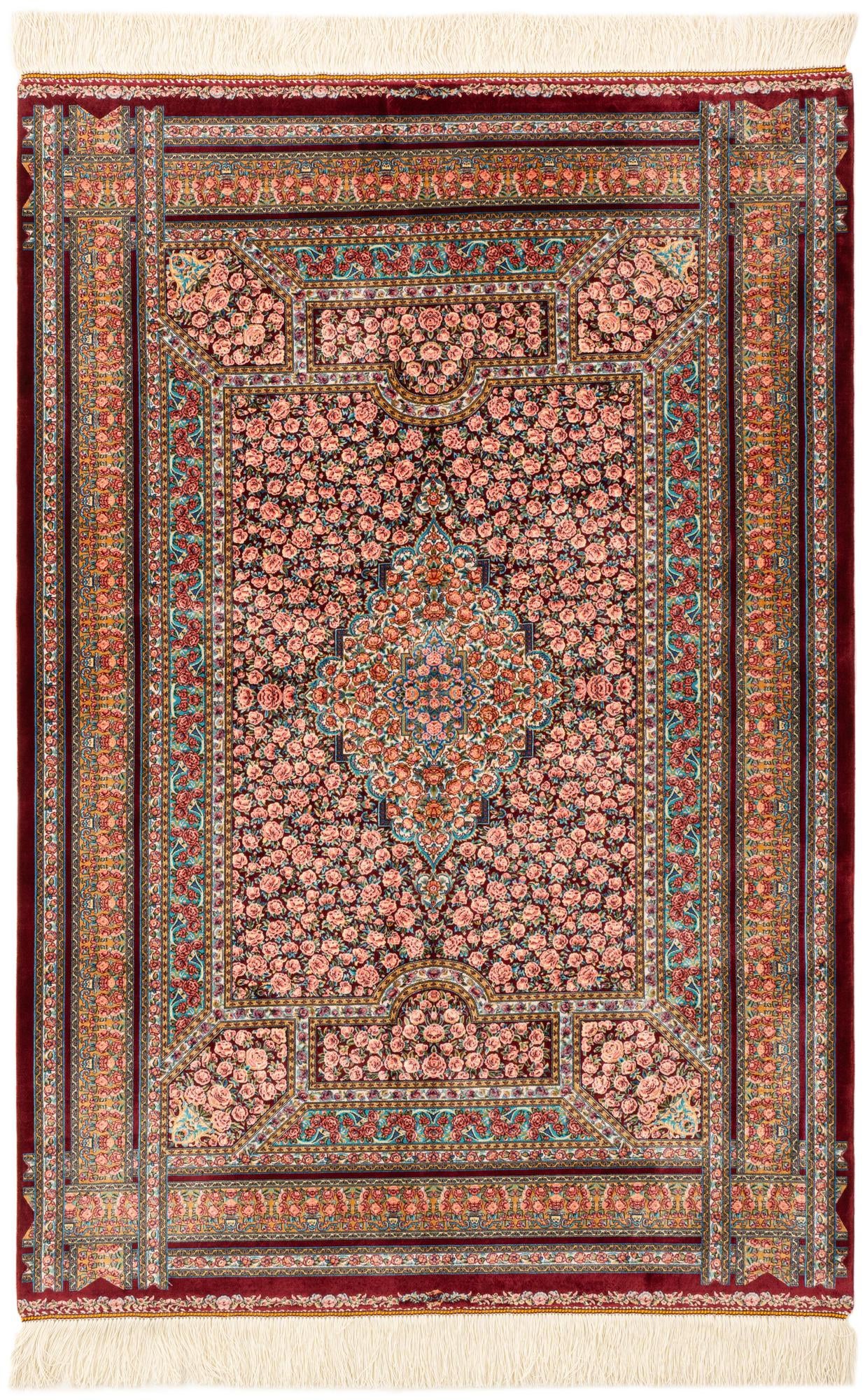 3' 3 x 4' 9 Ghom Design Rug