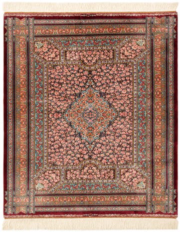 3' 3 x 4' 9 Ghom Design Rug